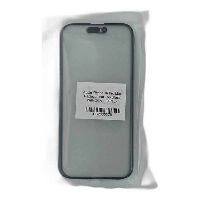 Apple iPhone 16 Pro Max Replacement Top Glass With OCA - 10 Pack