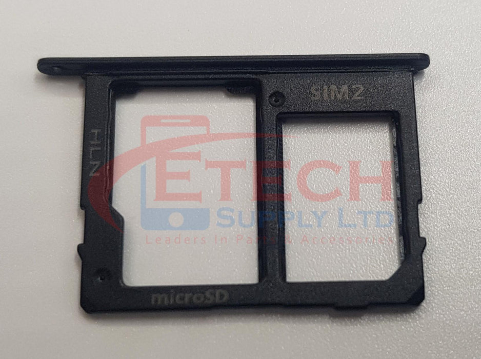 Samsung Galaxy A6 Plus A605F 2018 Replacement Sim 2 / SD Card Tray - Black