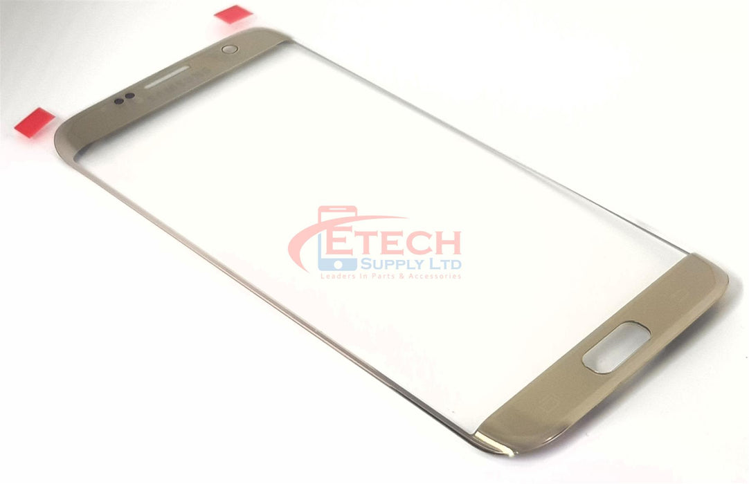Samsung Galaxy S7 Edge G935F Replacement Top Glass Without OCA - Gold Platinum