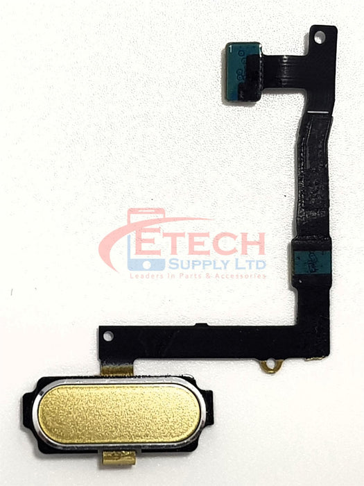 Samsung Galaxy S6 Edge Plus G928F Replacement Home Button With Flex Cable - Gold Platinum