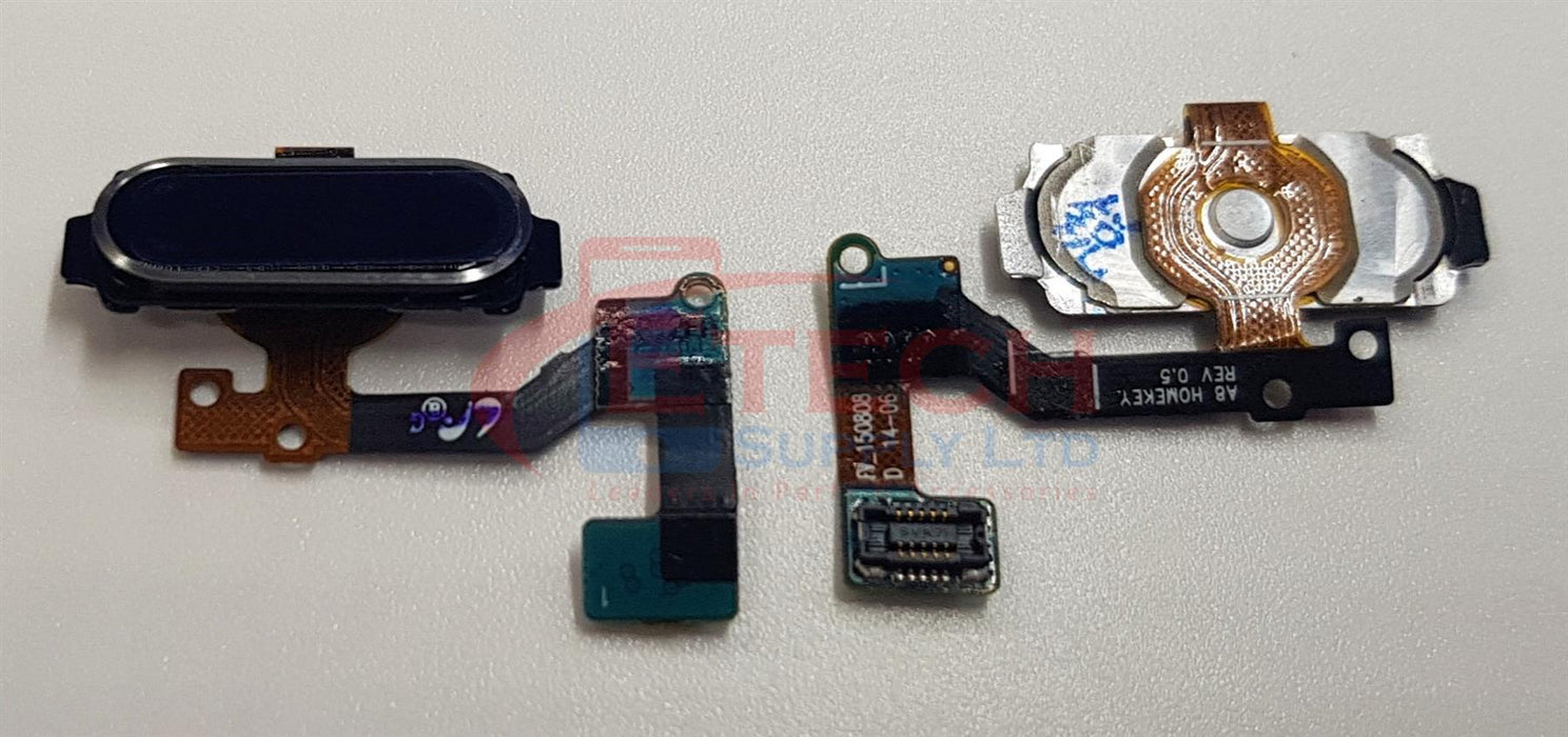 Samsung Galaxy A8 2015 A8000 Replacement Home Button With Flex Cable - Midnight Black