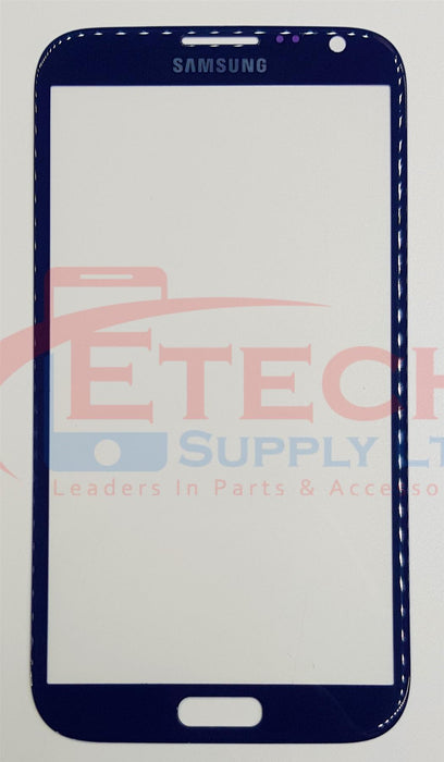 Samsung Galaxy Note 2 N7100 Replacement Top Glass Without OCA - Blue
