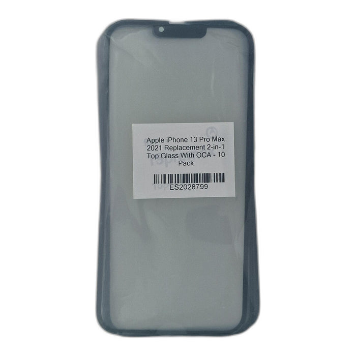Apple iPhone 13 Pro Max 2021 Replacement 2-in-1 Top Glass With OCA - 10 Pack
