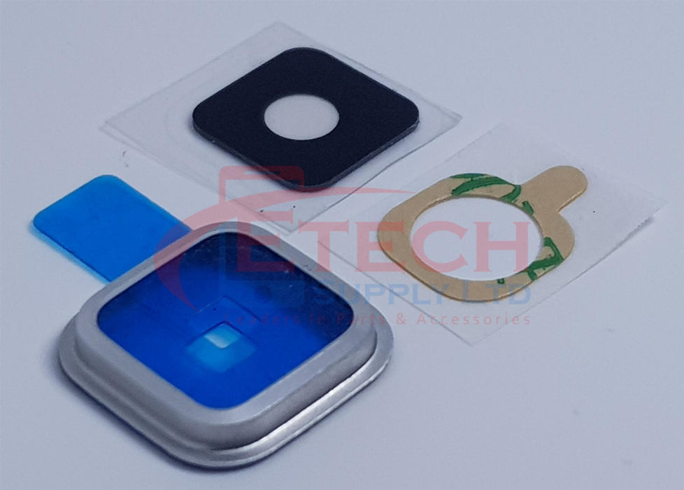 Samsung Galaxy S5 G900F Replacement Rear Camera Ring With Lens & Adhesive - Silver