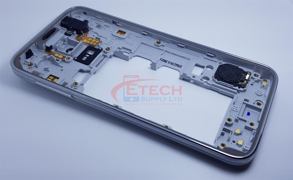 Samsung Galaxy S5 Mini G800F Replacement Chassis Bezel With Small Parts - Silver