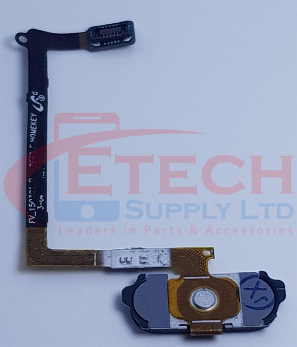 Samsung Galaxy S6 G920F Replacement Home Button With Flex Cable - White Pearl