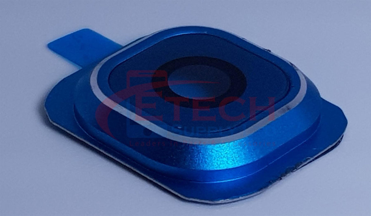 Samsung Galaxy S6 G920F Replacement Rear Camera Ring With Lens & Adhesive - Blue Topaz