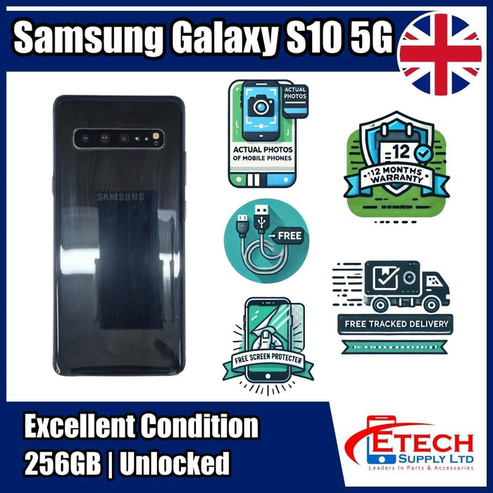 Samsung Galaxy S10 5G |256GB | Magestic Black | 748