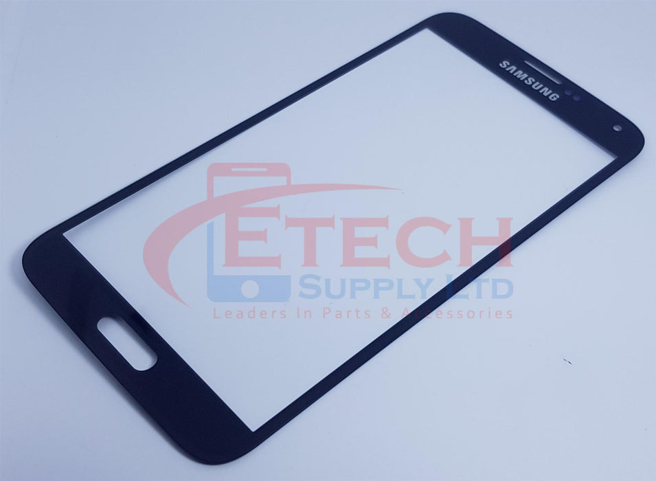 Samsung Galaxy S5  G900F Replacement Top Glass Without OCA - Charcoal Black