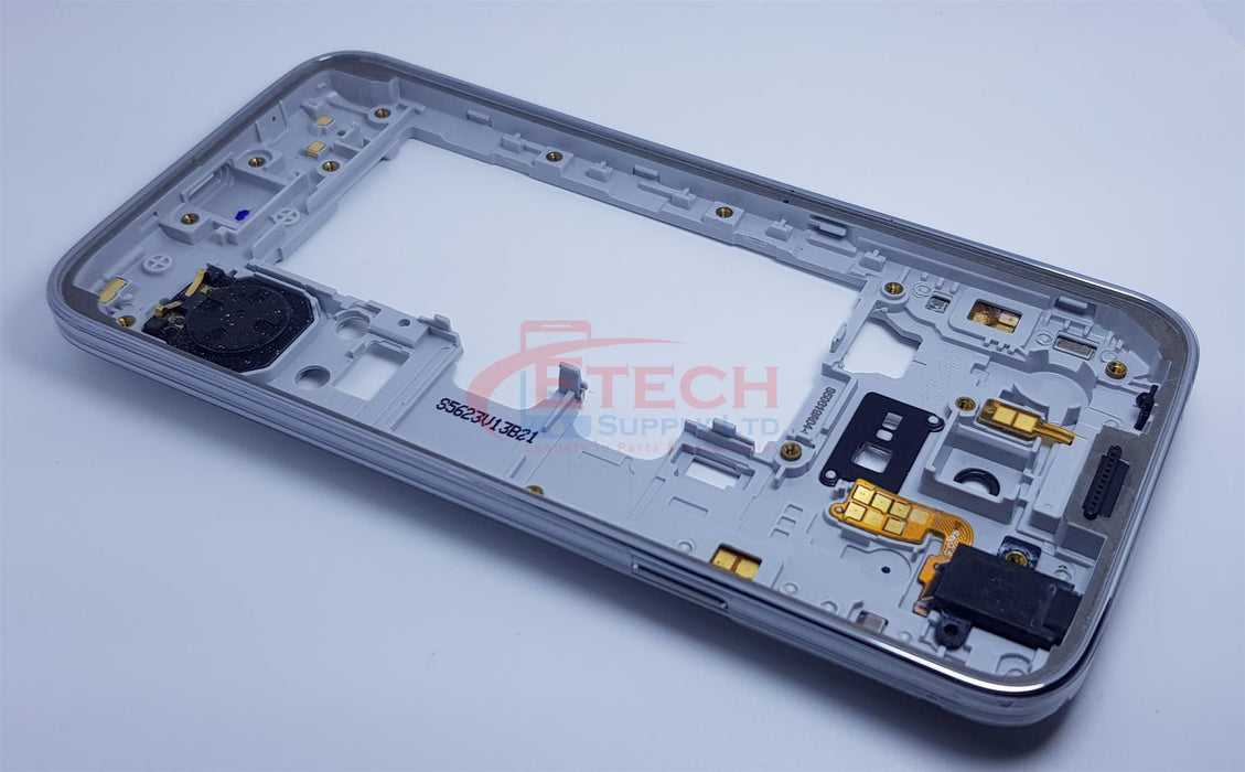 Samsung Galaxy S5 Mini G800F Replacement Chassis Bezel With Small Parts - Silver