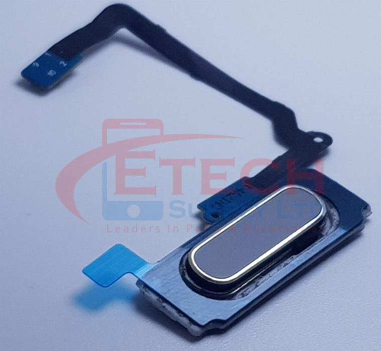 Samsung Galaxy S5 G900F Replacement Home Button With Flex Cable - Charcoal Black