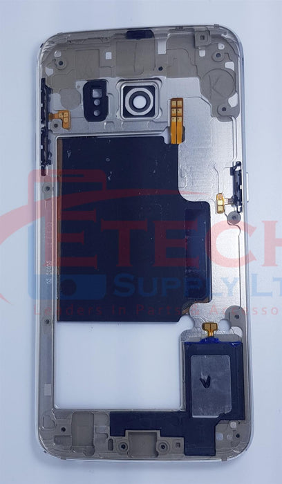 Samsung Galaxy S6 Edge G925F Replacement Mid Frame Housing With Small Parts - Gold Platinum