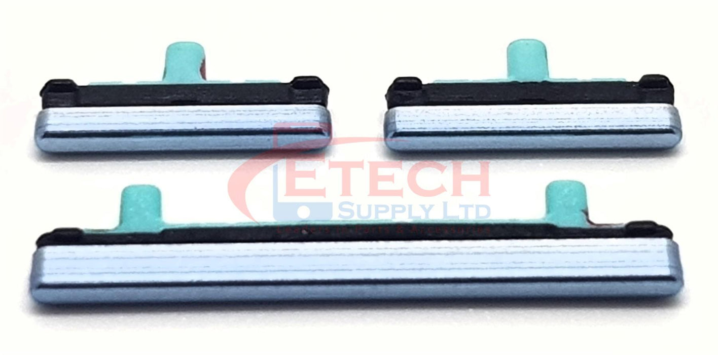 Samsung Galaxy S8 G950F / S8 Plus G955F Replacement External Volume / Power / Bixby Buttons Set - Coral Blue
