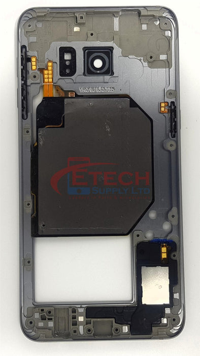 Samsung Galaxy S6 Edge Plus G928F Replacement Mid Frame Housing With Small Parts - Silver Titan