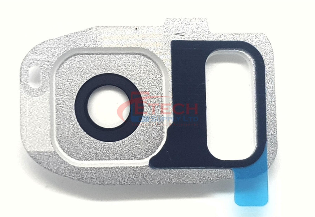 Samsung Galaxy S7 G930F / S7 Edge G935F Replacement Rear Camera Ring With Lens & Adhesive - White Pearl