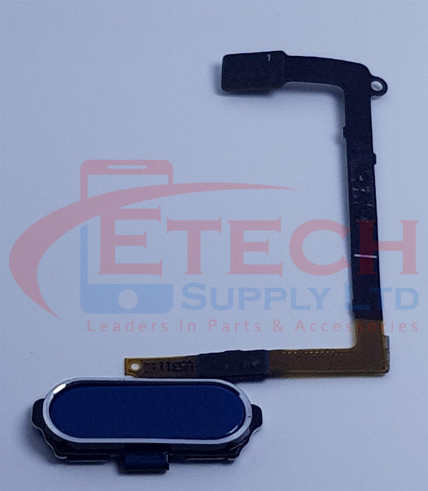 Samsung Galaxy S6 G920F Replacement Home Button With Flex Cable - Blue Topaz