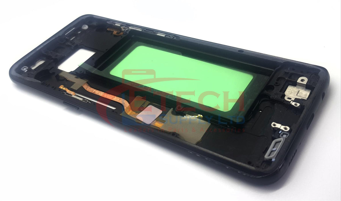 Samsung Galaxy S8 G950F Replacement Mid Housing Frame With Small Parts - Midnight Black