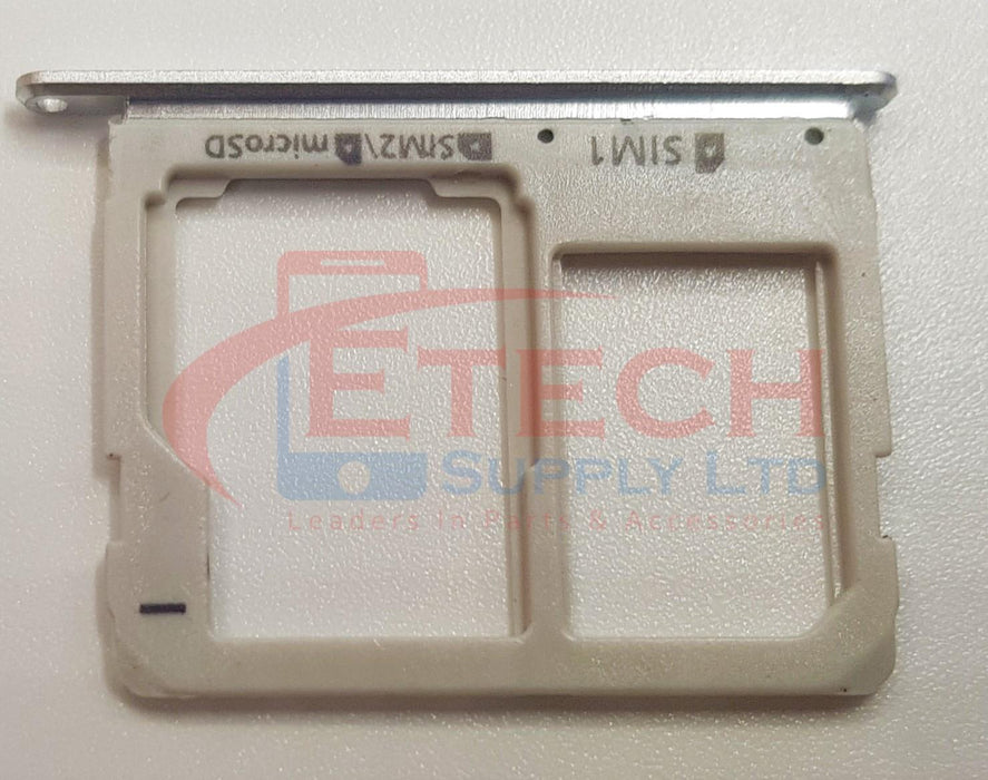 Samsung Galaxy A7 A710F 2016 Replacement  Dual SIM / SD Card Tray - Silver