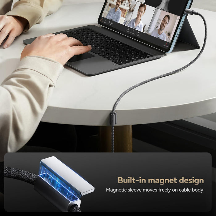 Joyroom S-A50 Unlimited Series 60W Fast Charging Cable | Type-C to Type-C | 1.2M | Dark Gray