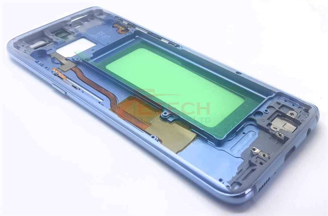 Samsung Galaxy S8 G950F Replacement Mid Housing Frame With Small Parts - Coral Blue