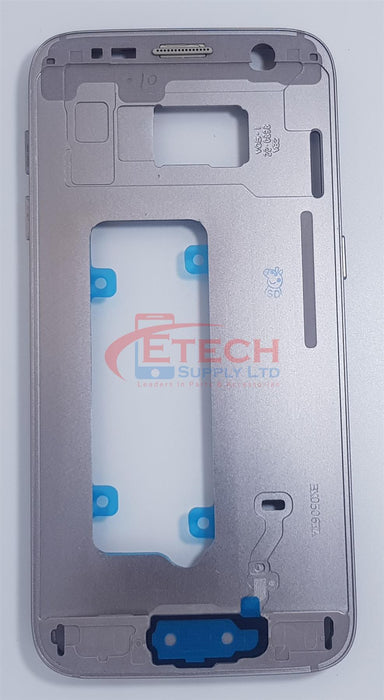 Samsung Galaxy S7 G930F Replacement Mid Frame Chassis With Small Parts  - Gold Platinum