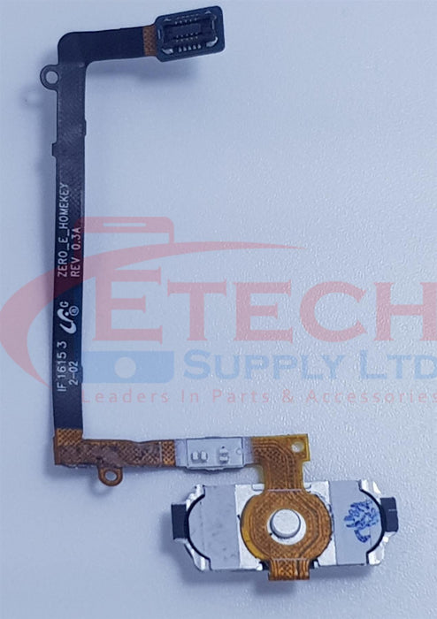 Samsung Galaxy S6 Edge G925F Replacement Home Button With Flex Cable - White Pearl