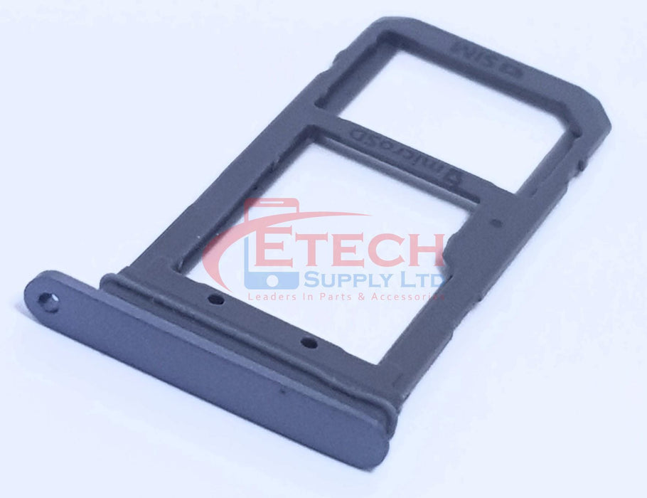Samsung Galaxy S7 G930F Replacement Sim / SD Card Tray -  Black Onyx
