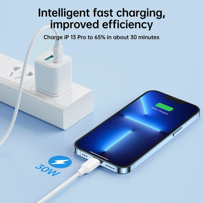 Joyroom S-A9 Long-Lasting Series 30W Fast Charging Cable | Type-C to Lightning | 1M | Black