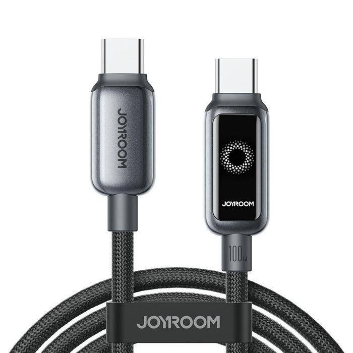 Joyroom S-A55 StarFlight Series 100W Auto Power-Off Fast Charging Cable | Type-C to Type-C | 1.2M | Black