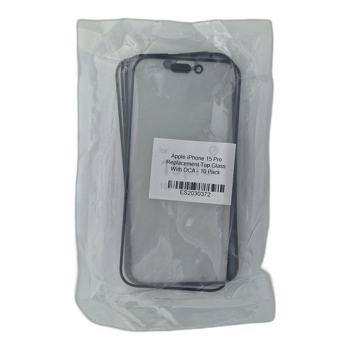 Apple iPhone 15 Pro Replacement Top Glass With OCA - 10 Pack