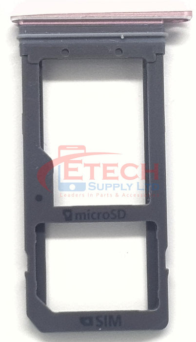 Samsung Galaxy S7 Edge G935F Replacement Sim / SD Card  Tray - Pink Gold