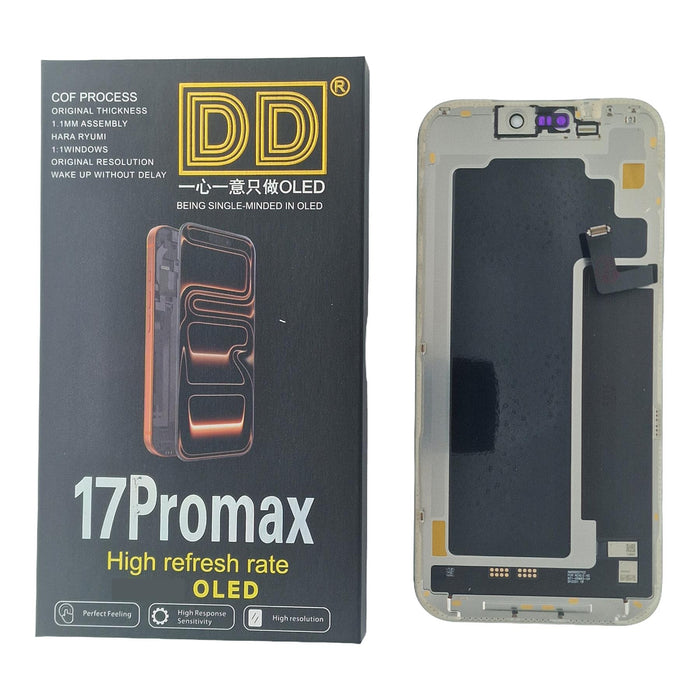 Apple iPhone 17 Pro Max Replacement Screen | Soft OLED | 120Hz | 1:1 Camera Hole | DD