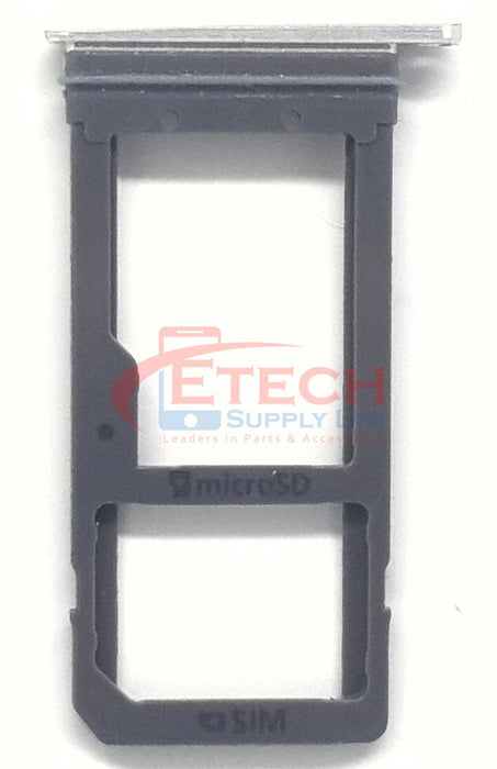 Samsung Galaxy S7 Edge G935F Replacement Sim / SD Card  Tray - Silver Titanium