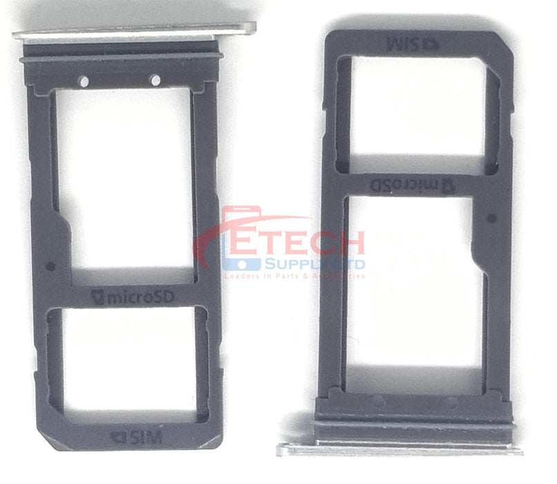 Samsung Galaxy S7 Edge G935F Replacement Sim / SD Card  Tray - Silver Titanium