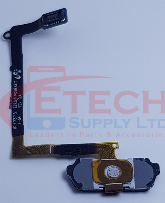 Samsung Galaxy S6 G920F Replacement Home Button With Flex Cable - Black Sapphire