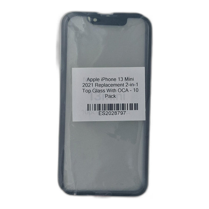 Apple iPhone 13 Mini 2021 Replacement 2-in-1 Top Glass With OCA - 10 Pack