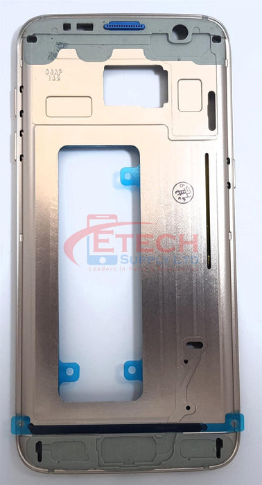 Samsung Galaxy S7 Edge G935F Replacement Frame With Small Parts - Coral Blue