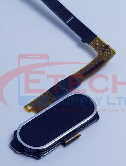Samsung Galaxy S6 G920F Replacement Home Button With Flex Cable - Black Sapphire