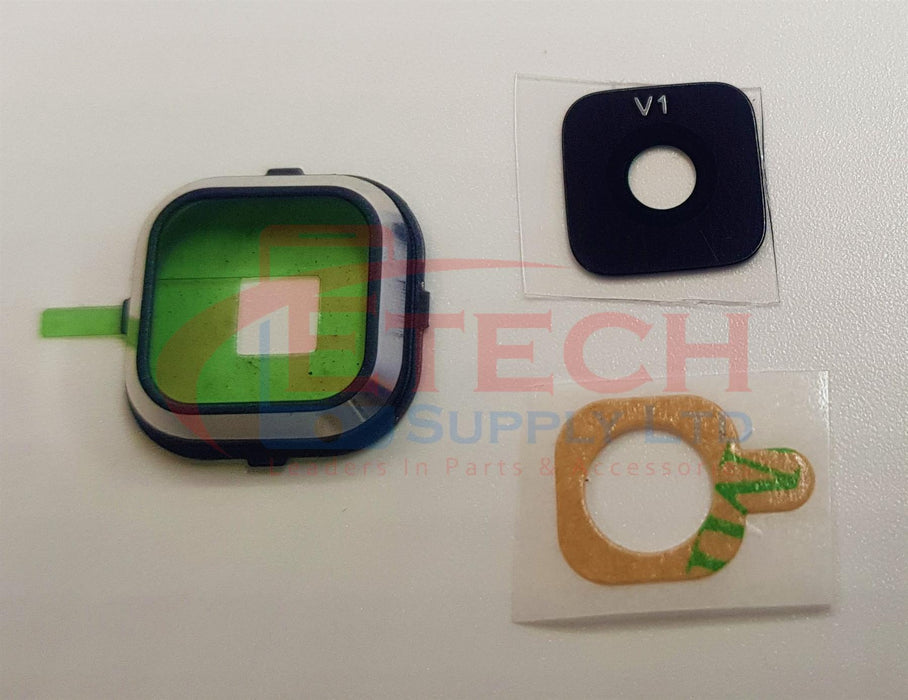 Samsung Galaxy A7 A700F 2015 Replacement Rear Camera Ring With Lens & Adhesive - Black