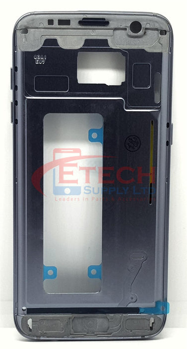 Samsung Galaxy S7 Edge G935F Replacement Frame With Small Parts - Black Onyx