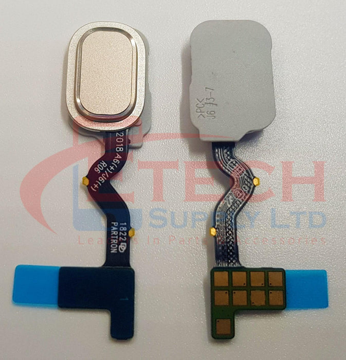 Samsung Galaxy A6 A600F /  A6 Plus A605F 2018 Replacement Home Button with Finger Print Reader - Gold