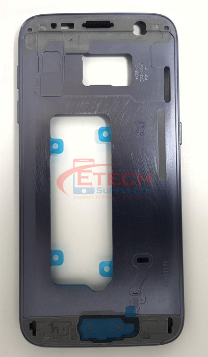 Samsung Galaxy S7 G930F Replacement Mid Frame Chassis With Small Parts  - Black Onyx