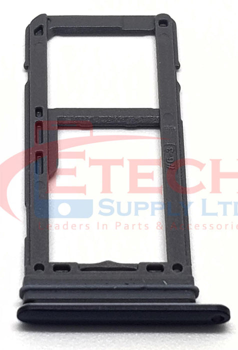 Samsung Galaxy S8 G950F / S8 Plus G955F Replacement Sim / SD Card Tray - Midnight Black