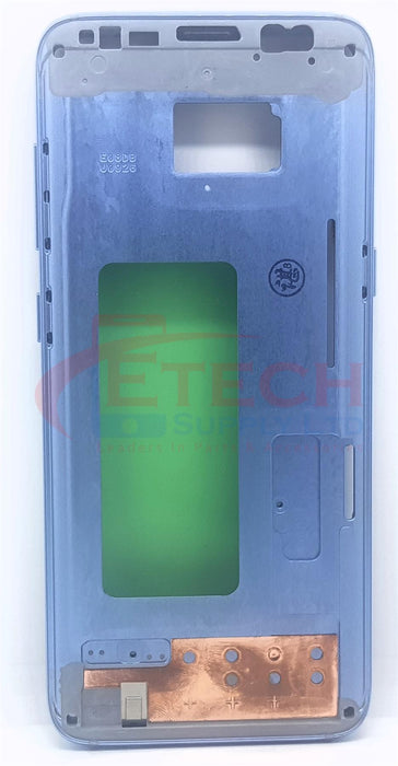 Samsung Galaxy S8 G950F Replacement Mid Housing Frame With Small Parts - Coral Blue