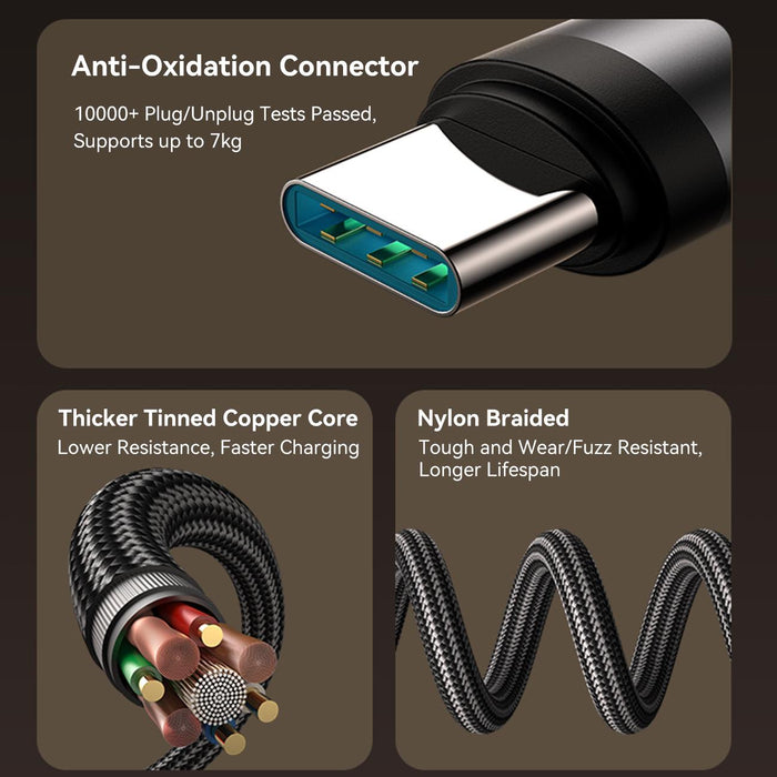 Joyroom S-A56 EnjoyX Series 30W 90 Degree Angled Fast Charging Cable | Type-C to Lightning | 1.2M | Black