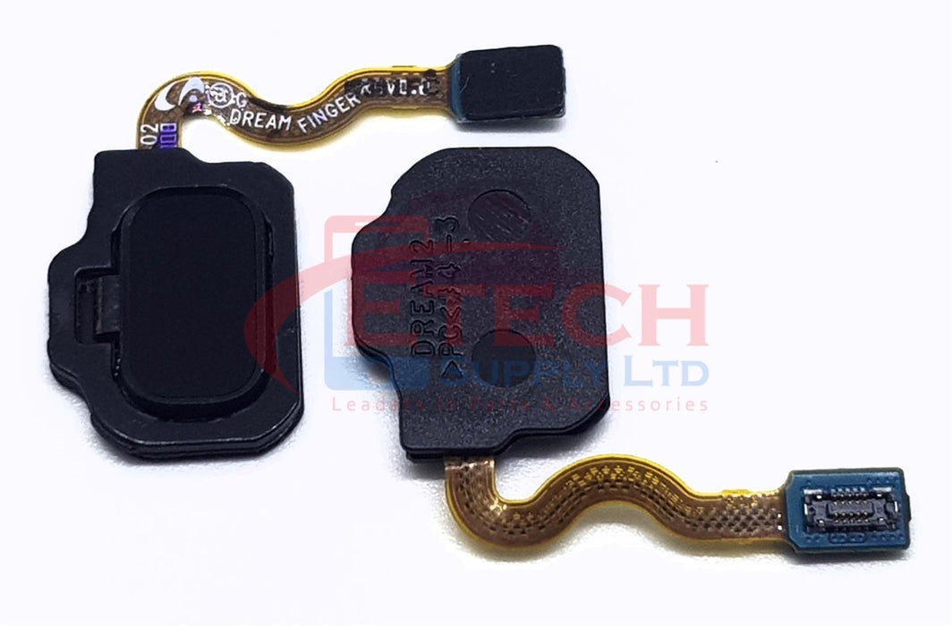 Samsung Galaxy S8 G950F / S8 Plus G955F Replacement Fingerprint Scanner Sensor Button  - Midnight Black