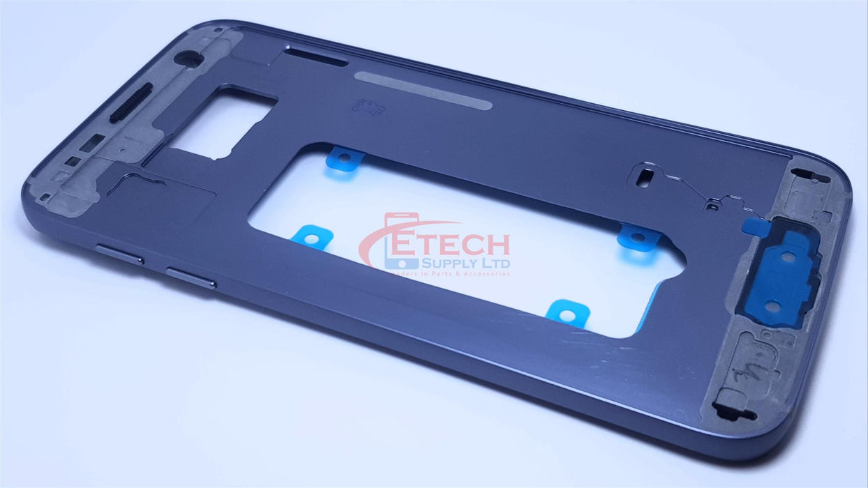 Samsung Galaxy S7 G930F Replacement Mid Frame Chassis With Small Parts  - Black Onyx