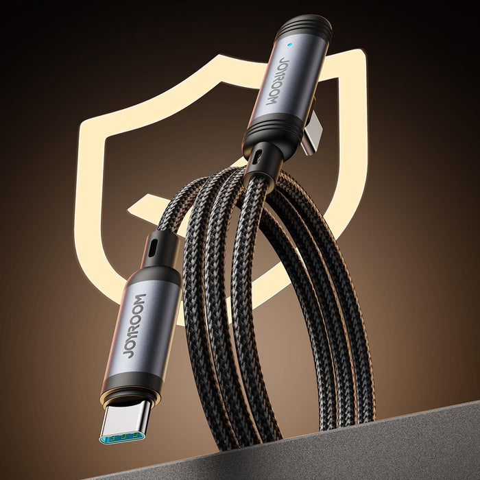 Joyroom S-A56 EnjoyX Series 60W 90 Degree Angled Fast Charging Cable | Type-C to Type-C | 1.2M | Black