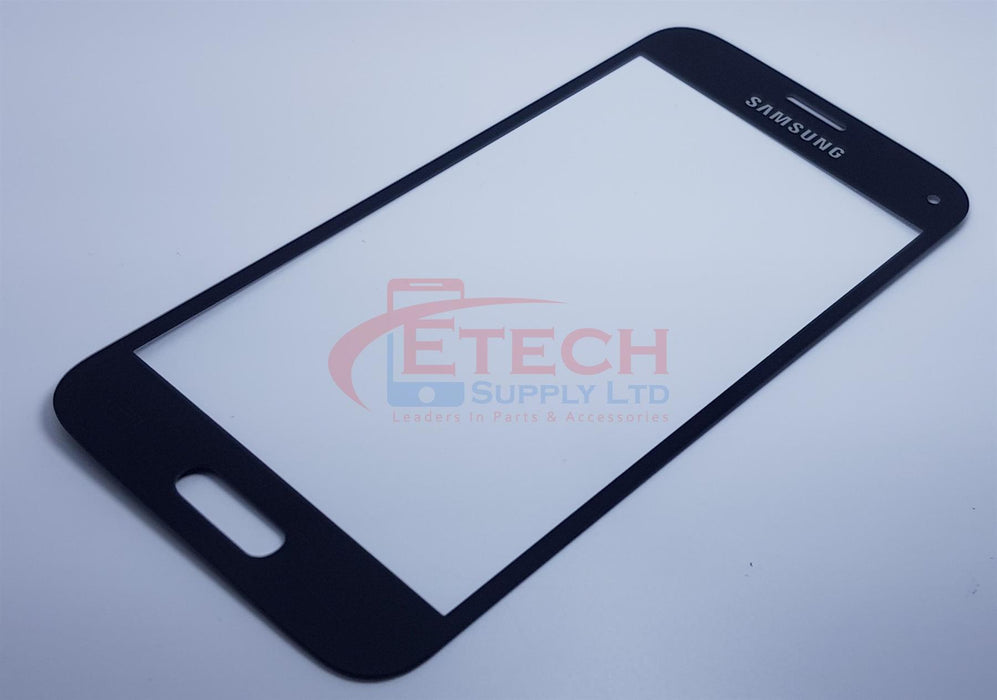 Samsung Galaxy S5 Mini  G800F Replacement Top Glass Without OCA - Charcoal Black