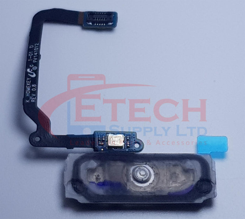 Samsung Galaxy S5 G900F Replacement Home Button With Flex Cable - Charcoal Black